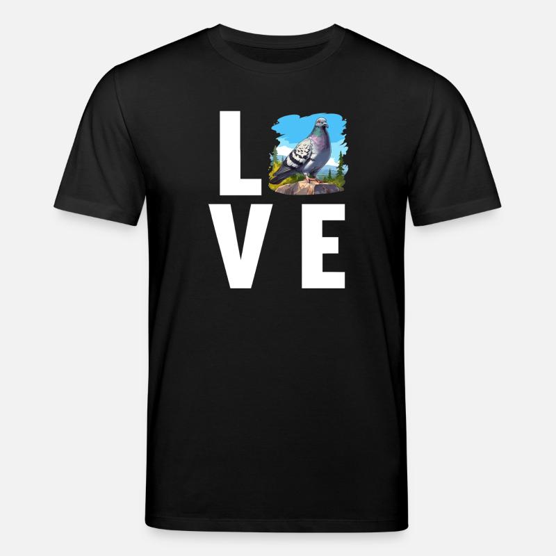 Tauben Taube - Stanley/Stella Unisex Bio-T-Shirt CREATOR - Schwarz