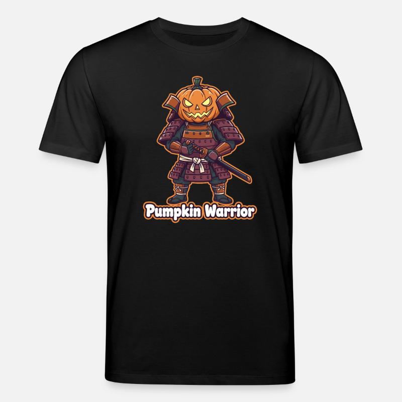 Guerrier Citrouille en armure de samouraï - T-shirt bio CREATOR Stanley/Stella Unisexe - noir