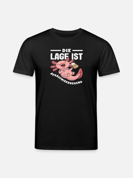 The location is drunken: Axolotl - Stanley/Stella CREATOR Unisex Organic T-Shirt - black