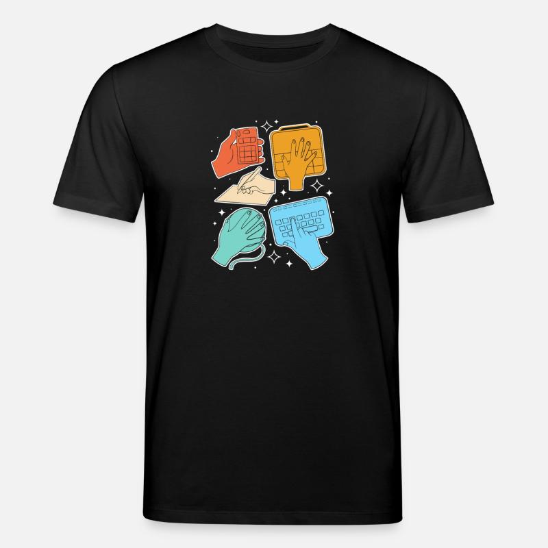 SLP Sign Language AAC Communication - Stanley/Stella CREATOR Unisex Organic T-Shirt - black