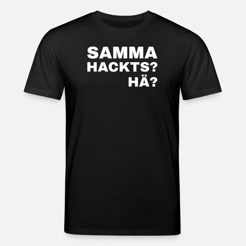 samma hacks hä - Stanley/Stella Unisex Bio-T-Shirt CREATOR  - Schwarz