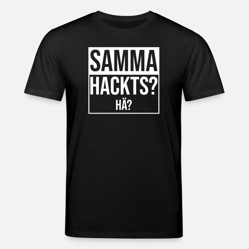 samma hacks hä - Stanley/Stella CREATOR Unisex Organic T-Shirt - black