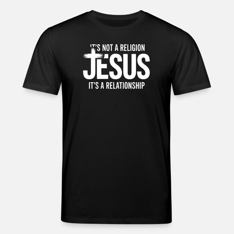 T-shirt de la relation Jésus - T-shirt bio CREATOR Stanley/Stella Unisexe - noir