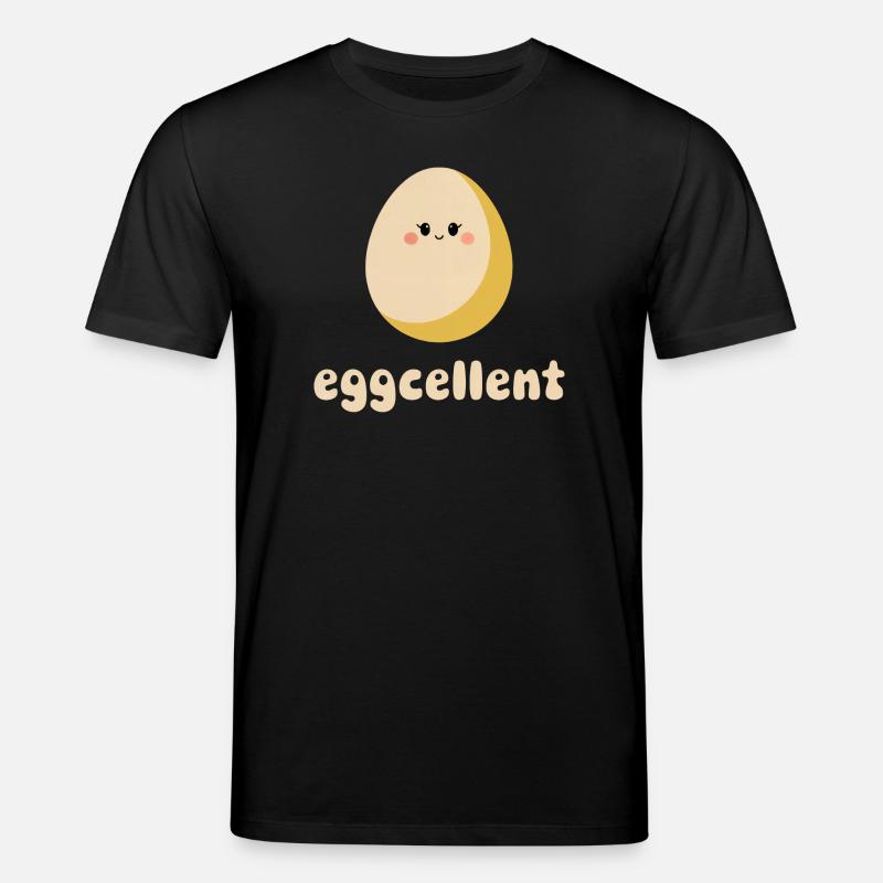Eggcellent – Süßes Frühstücksei - Stanley/Stella Unisex Bio-T-Shirt CREATOR  - Schwarz