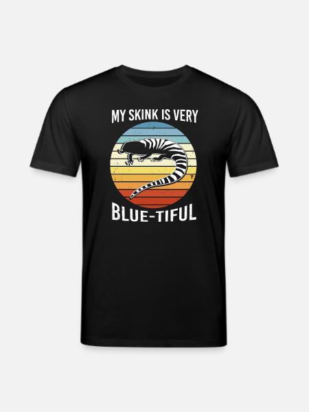 Lizard Blue Tongue - Stanley/Stella CREATOR Unisex Organic T-Shirt - black