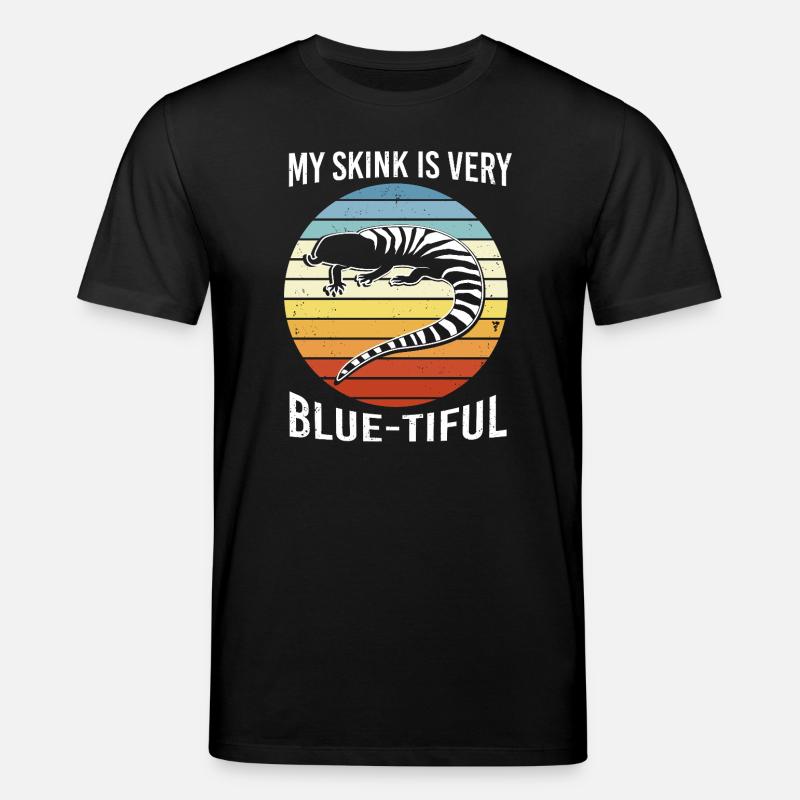 Langue bleue lézard - T-shirt bio CREATOR Stanley/Stella Unisexe - noir