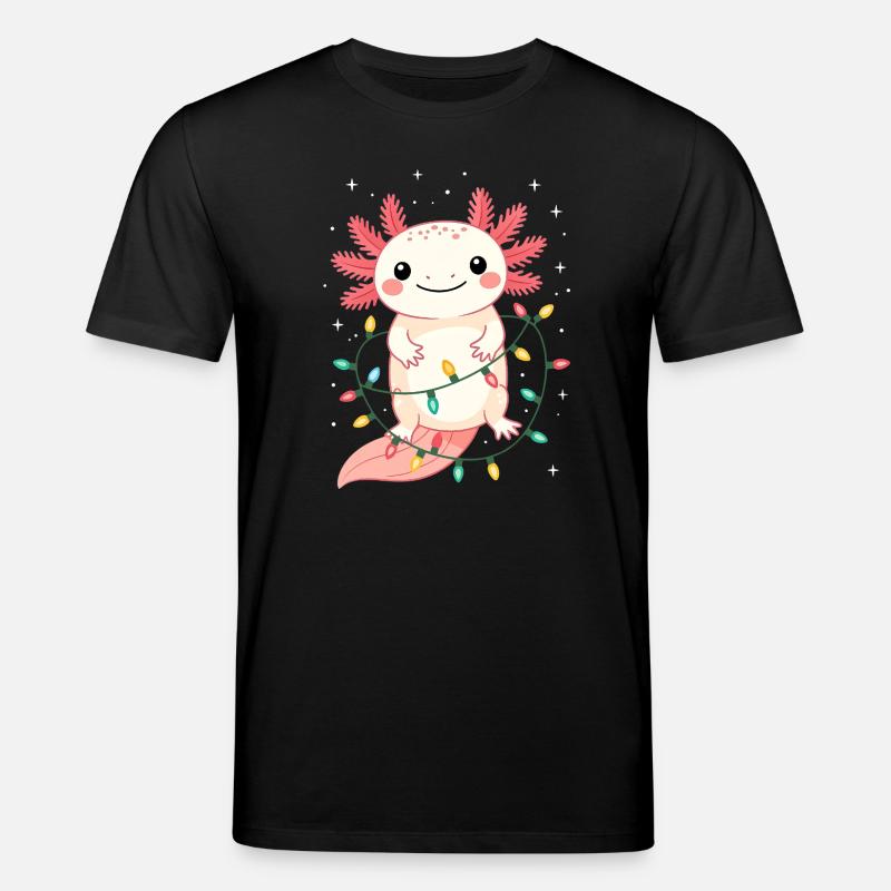Pull de Noël Axolotl Drôle Mignon - T-shirt bio CREATOR Stanley/Stella Unisexe - noir