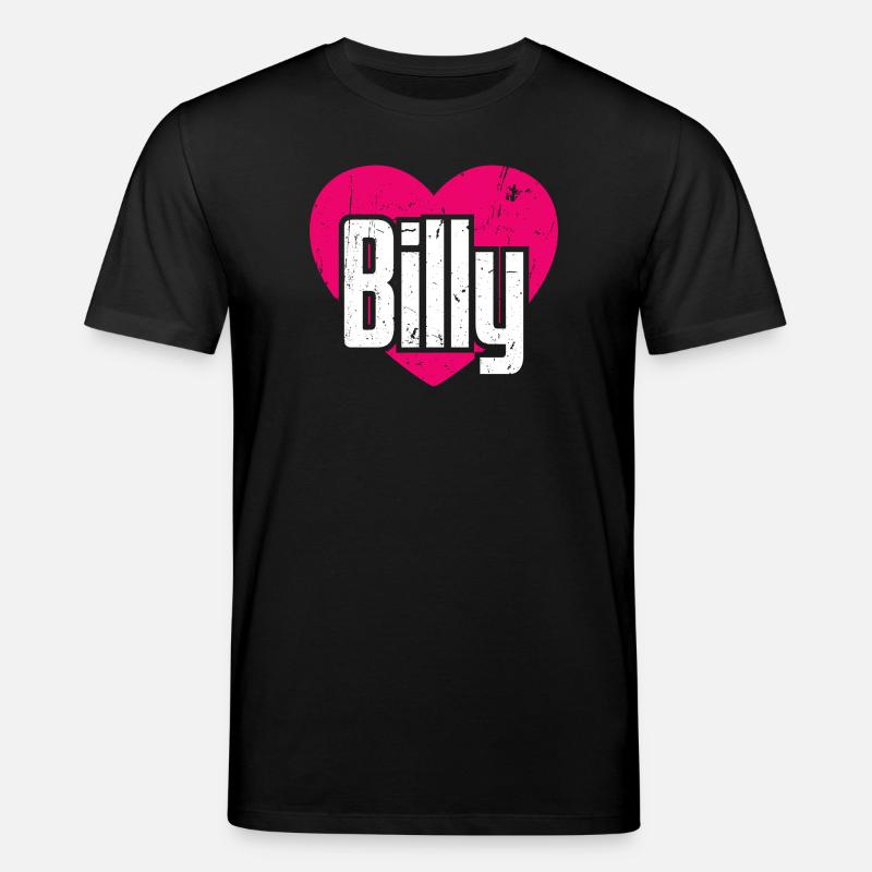 J’aime Billy Coeur Rose J’aime Billy - T-shirt bio CREATOR Stanley/Stella Unisexe - noir