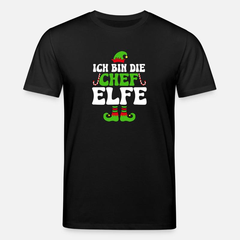 Ich Bin Die Chef Elfe - Stanley/Stella CREATOR Unisex Organic T-Shirt - black