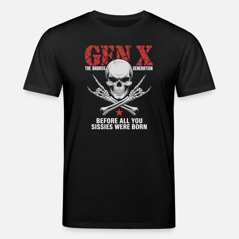 Gen X: Die Badass-Generation Crossbones - Stanley/Stella Unisex Bio-T-Shirt CREATOR - Schwarz