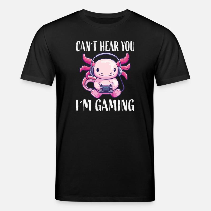 Monstre casque Kawaii pour le jeu - T-shirt bio CREATOR Stanley/Stella Unisexe - noir
