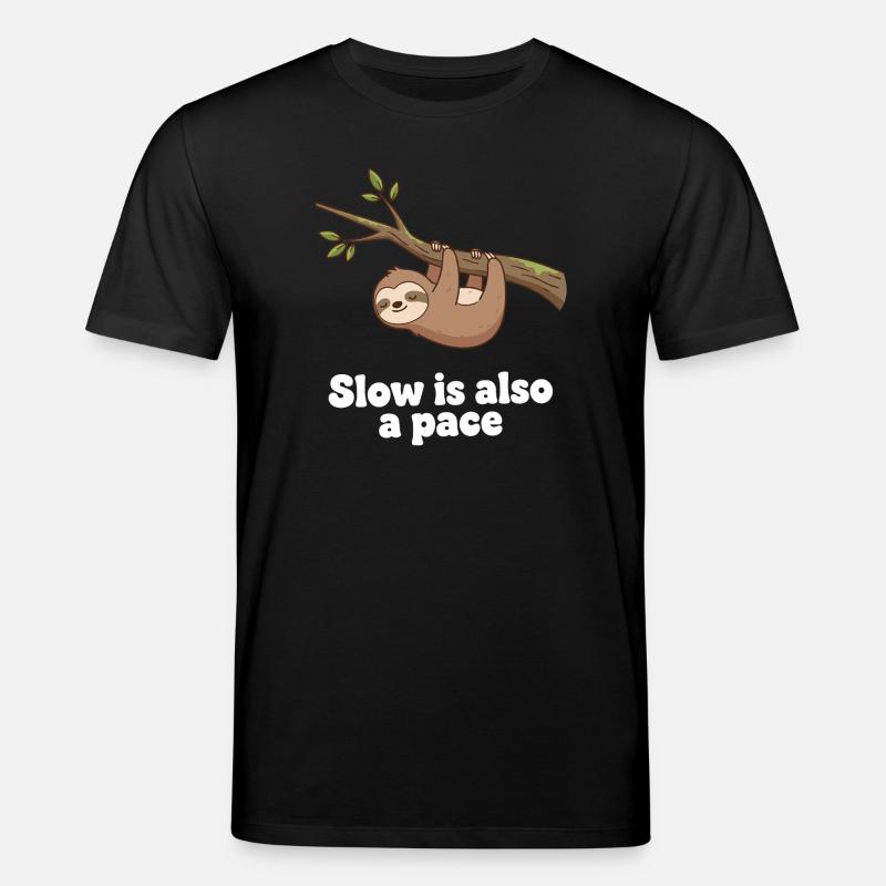 Langsam ist auch ein Tempo - Stanley/Stella Unisex Bio-T-Shirt CREATOR  - Schwarz