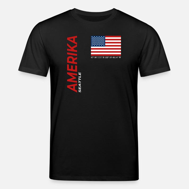 Seattle - Stanley/Stella Unisex Bio-T-Shirt CREATOR  - Schwarz