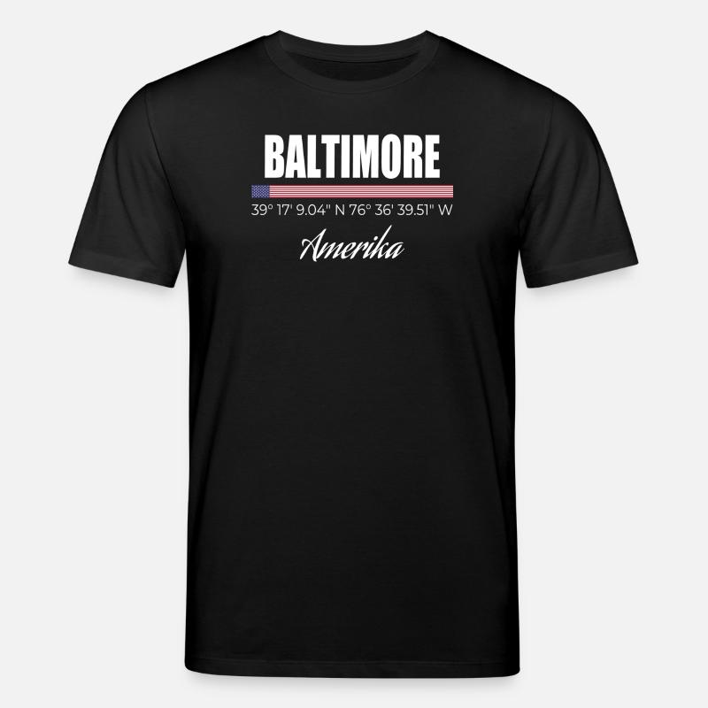 Baltimore - Stanley/Stella Unisex Bio-T-Shirt CREATOR  - Schwarz