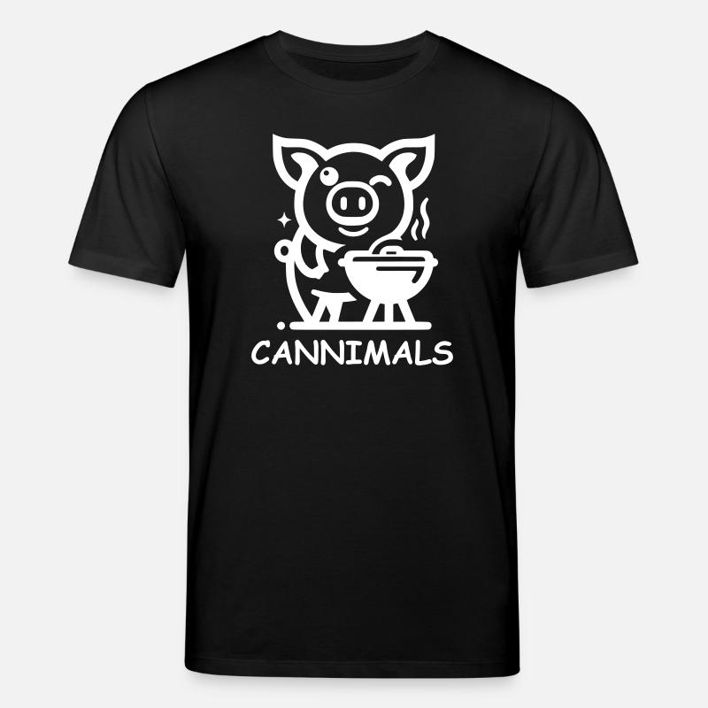 Cannimals – Logo White Edition - Stanley/Stella Unisex Bio-T-Shirt CREATOR  - Schwarz