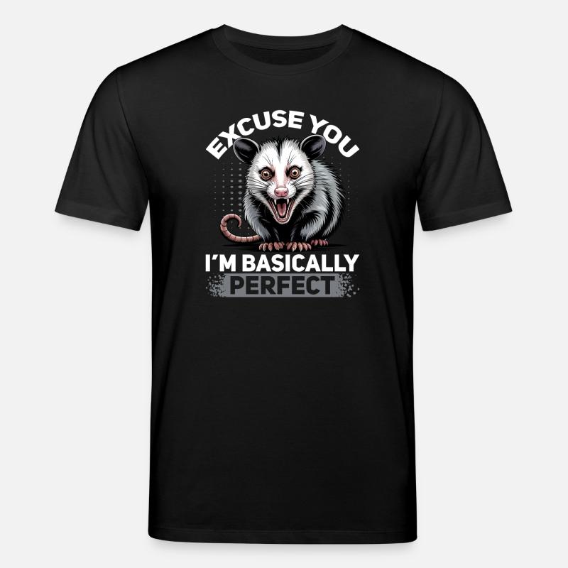 Funny Opossum - Stanley/Stella Unisex Bio-T-Shirt CREATOR - Schwarz