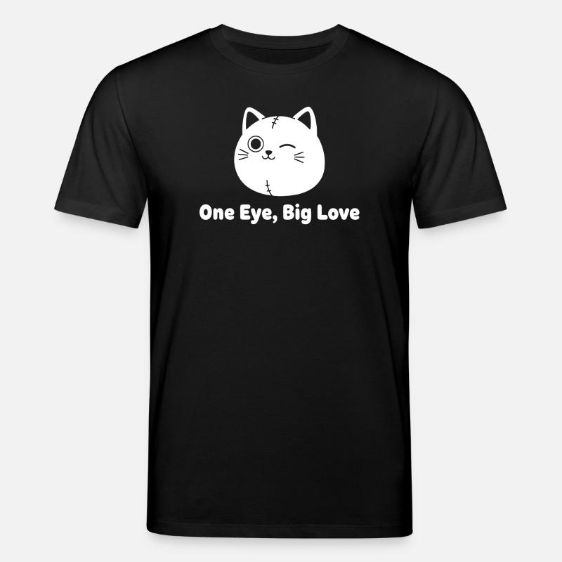 Waving Cat Patchwork Love - Stanley/Stella CREATOR Unisex Organic T-Shirt - black
