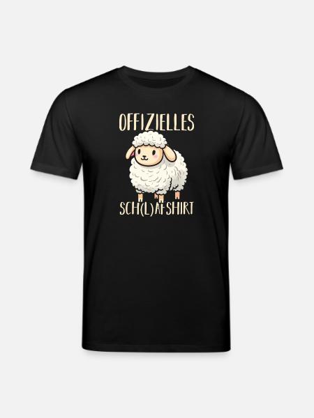 Official Sleep Shirt Sleeping Sheep - Stanley/Stella CREATOR Unisex Organic T-Shirt - black
