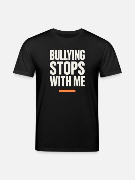 Anti-mobbing-freundlichkeit, Stehen Sie - Stanley/Stella Unisex Bio-T-Shirt CREATOR  - Schwarz