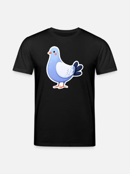 Blue Dove Sticker Illustration - Stanley/Stella CREATOR Unisex Organic T-Shirt - black