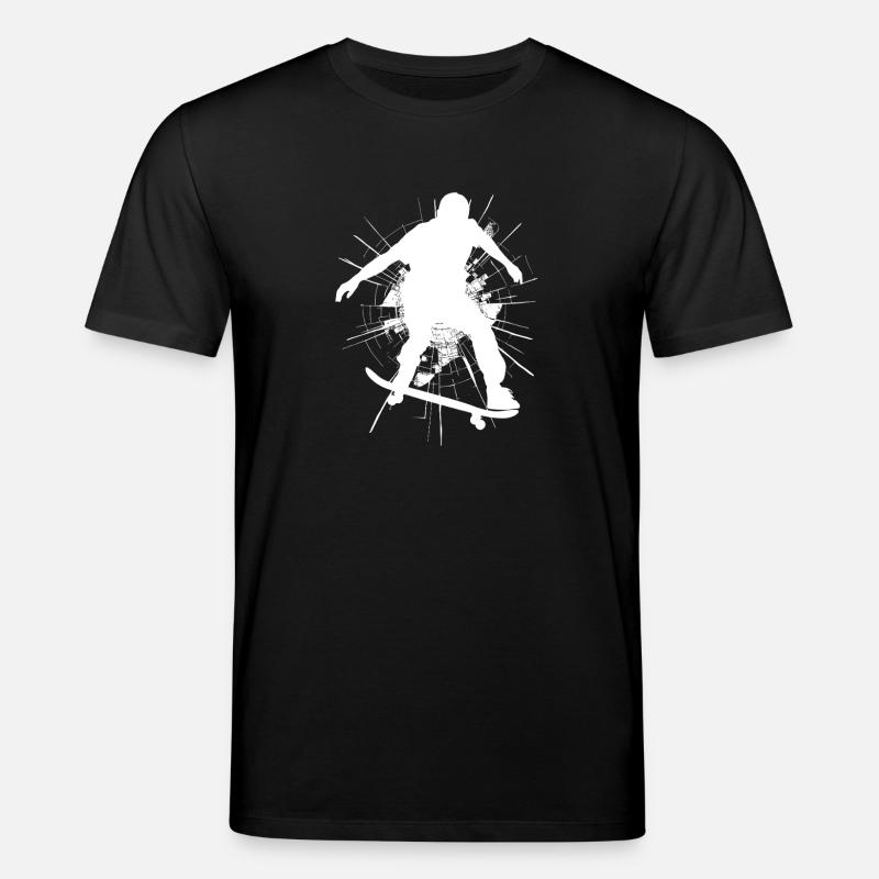 Energetisches Skateboard-Design - Stanley/Stella Unisex Bio-T-Shirt CREATOR  - Schwarz