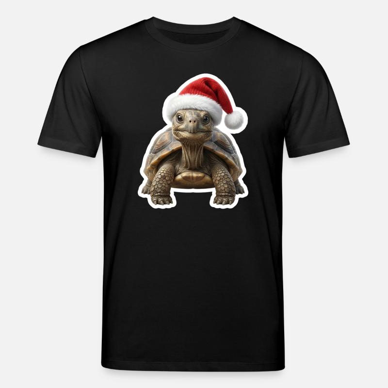 Gemuetliche Schildkroete feiert langsam - Stanley/Stella Unisex Bio-T-Shirt CREATOR  - Schwarz