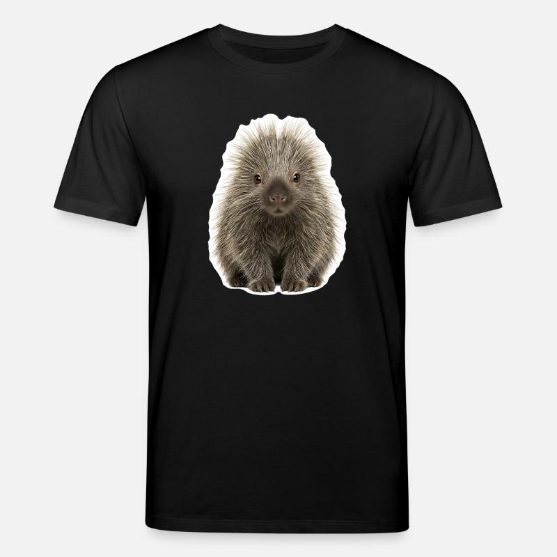 Putziges Stachelschwein - Niedlich - Stanley/Stella Unisex Bio-T-Shirt CREATOR  - Schwarz