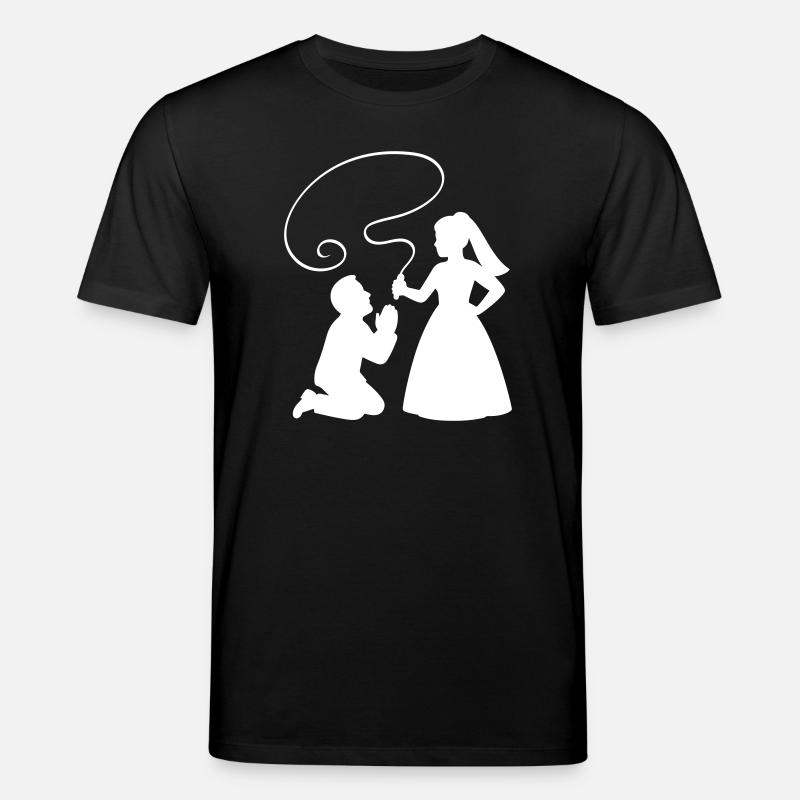 Brautpaar Ehepaar Peitsche - Stanley/Stella Unisex Bio-T-Shirt CREATOR  - Schwarz
