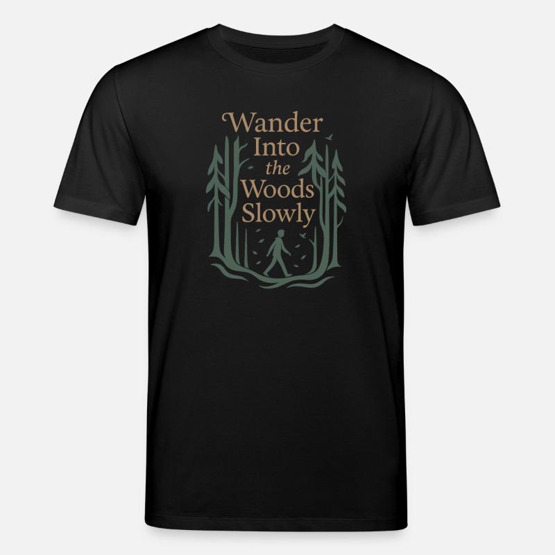 Forest Walk Overthinker Mental Reset - Stanley/Stella Unisex Bio-T-Shirt CREATOR  - Schwarz