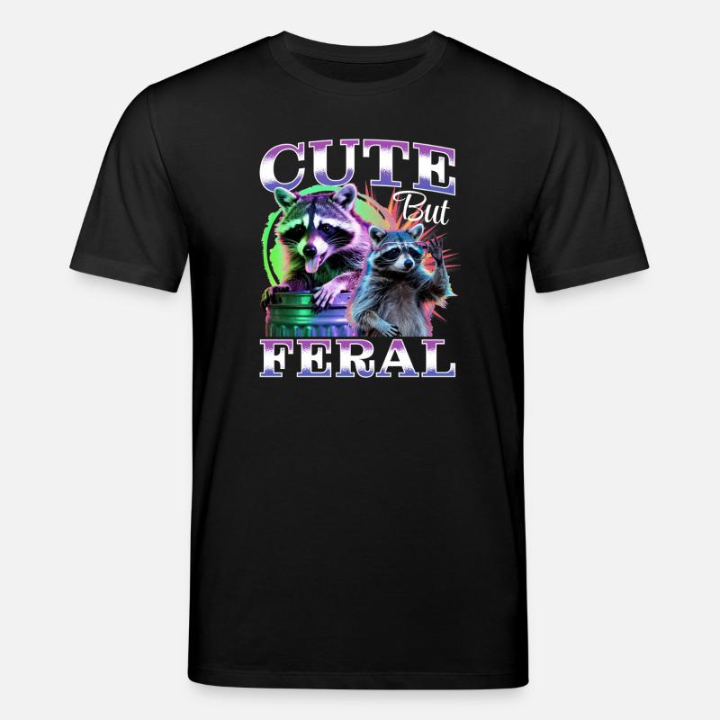 Drôle de raton laveur - T-shirt bio CREATOR Stanley/Stella Unisexe - noir