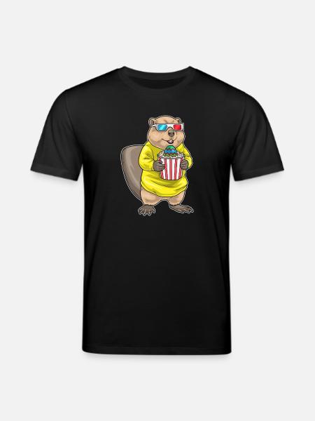 Beaver Easter Cinema - Stanley/Stella CREATOR Unisex Organic T-Shirt - black