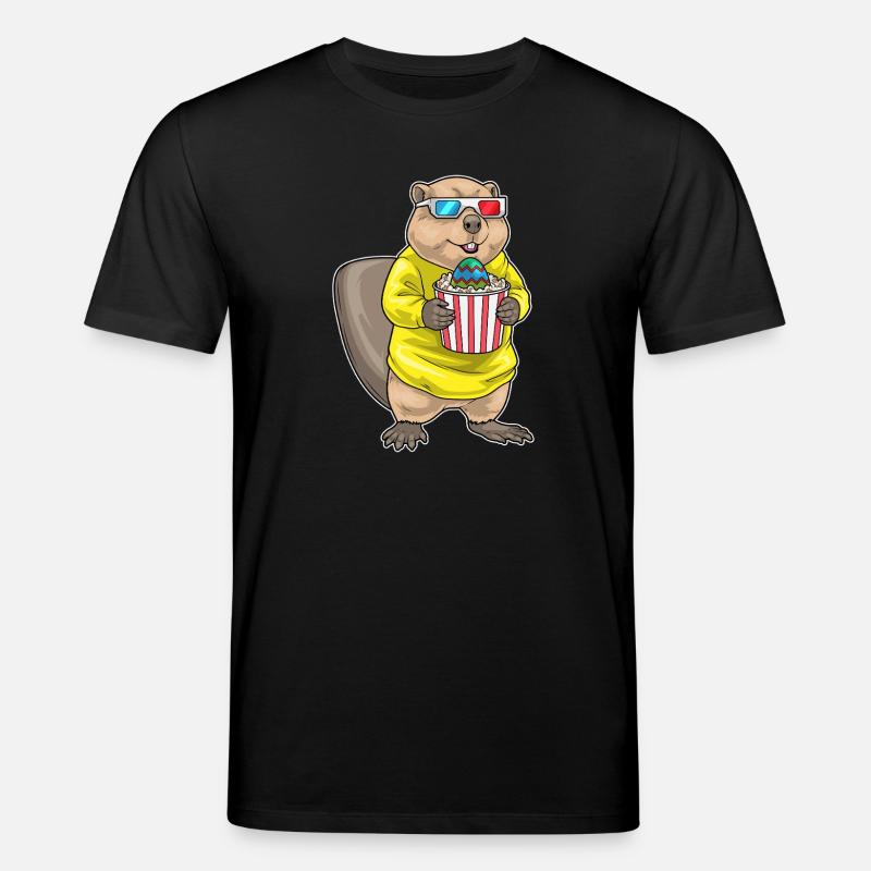 Cinéma de Pâques Beaver - T-shirt bio CREATOR Stanley/Stella Unisexe - noir