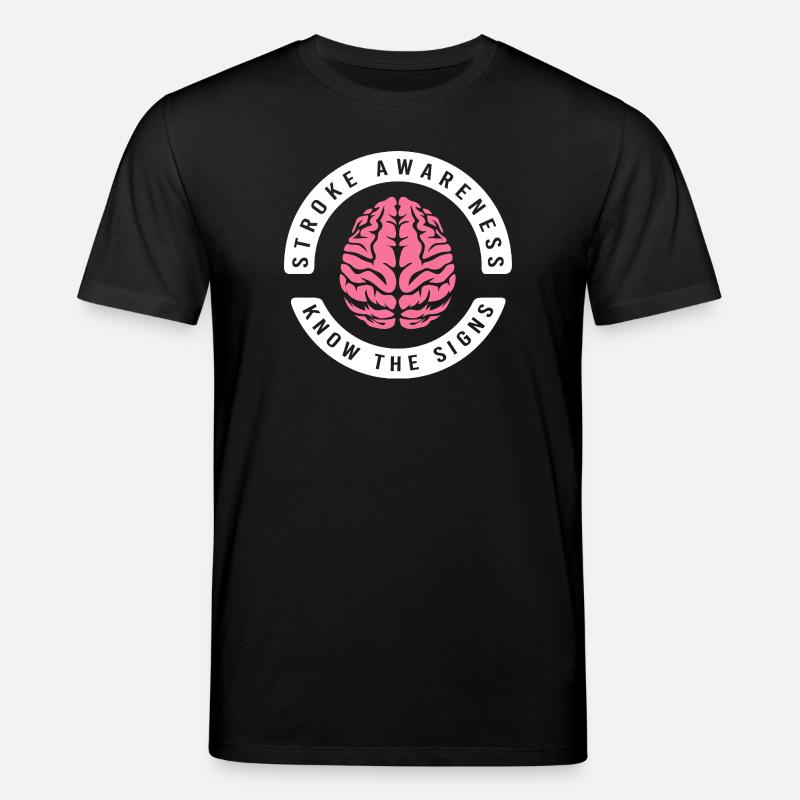 Hirnschlag Schlaganfall - Stanley/Stella Unisex Bio-T-Shirt CREATOR  - Schwarz