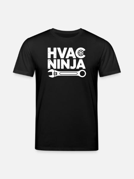 HVAC Ninja Technician Repair Expert Design - Stanley/Stella CREATOR Unisex Organic T-Shirt - black
