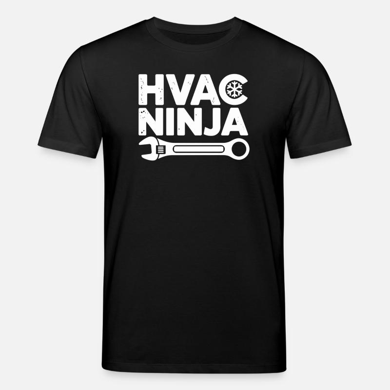 HVAC Ninja Techniker Reparatur Experte Design - Stanley/Stella Unisex Bio-T-Shirt CREATOR  - Schwarz