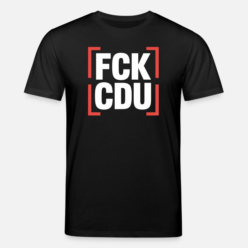 FCK CDU  - Anti CDU/CSU Logo - Stanley/Stella Unisex Bio-T-Shirt CREATOR  - Schwarz
