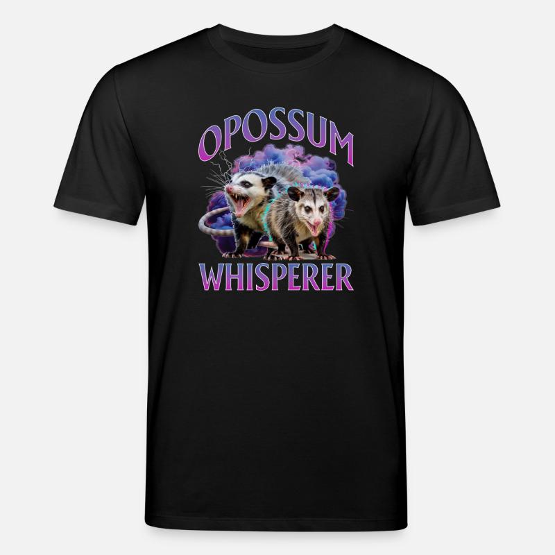 Funny Opossum - Stanley/Stella Unisex Bio-T-Shirt CREATOR  - Schwarz