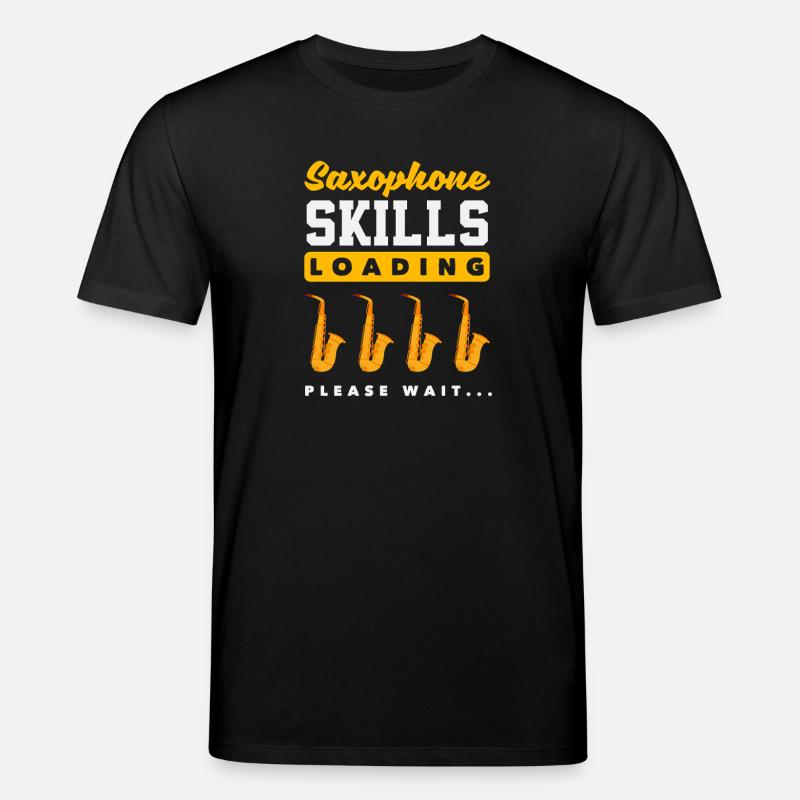 Saxophon-kenntnisse Loading Please Wait - Stanley/Stella Unisex Bio-T-Shirt CREATOR  - Schwarz