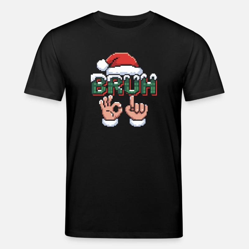 Santa 67 Bruh Weihnachtsmeme - Stanley/Stella Unisex Bio-T-Shirt CREATOR  - Schwarz