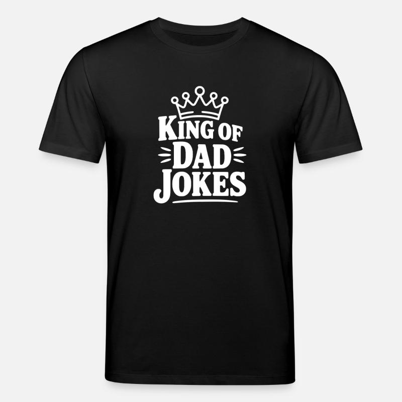 König der Vater-Witze - Stanley/Stella Unisex Bio-T-Shirt CREATOR  - Schwarz