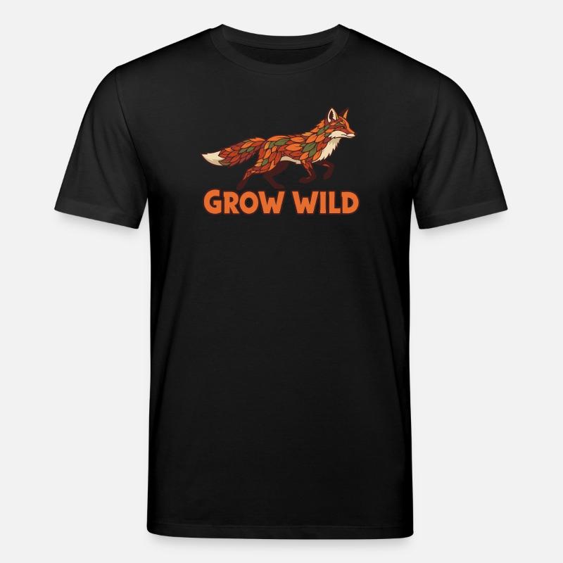 Waldfuchs Patchwork Grow Wild - Stanley/Stella Unisex Bio-T-Shirt CREATOR  - Schwarz