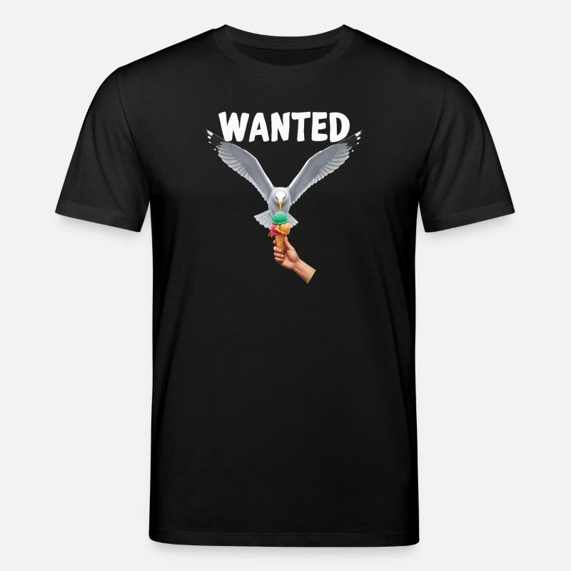 Gesucht Möwe Eiscreme Abenteuer - Stanley/Stella CREATOR Unisex Organic T-Shirt - black