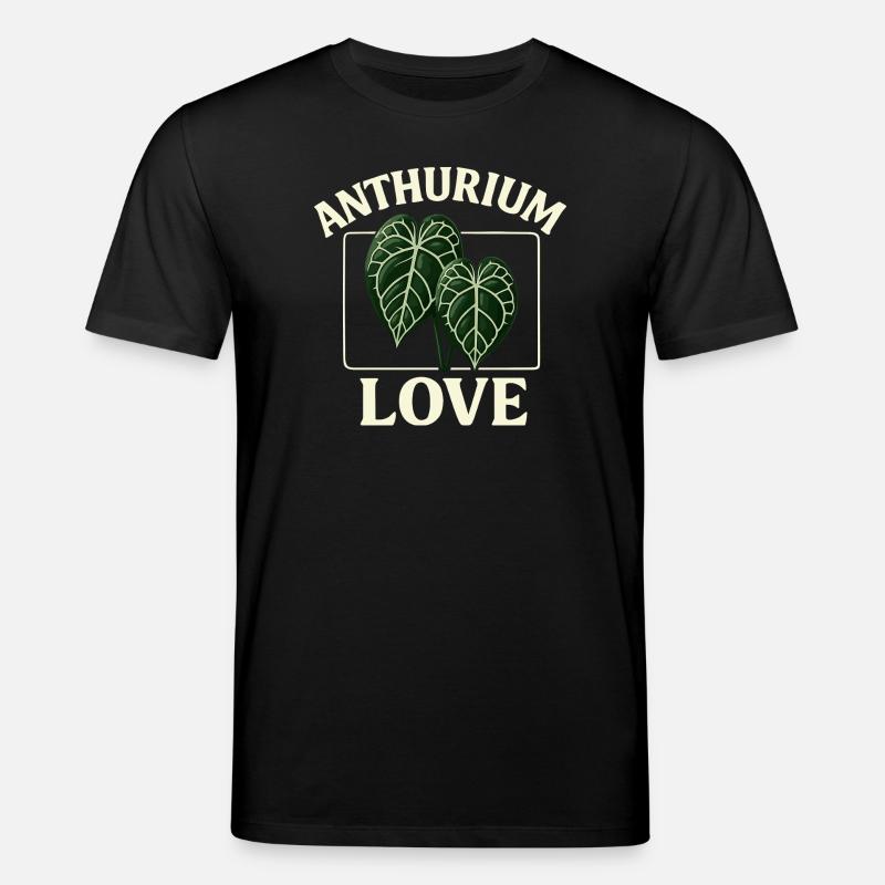 Anthurium Love - Stanley/Stella Unisex Bio-T-Shirt CREATOR  - Schwarz