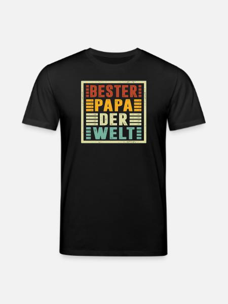 Bedste far i verden gaver jul - Stanley/Stella CREATOR økologisk unisex-T-shirt - sort