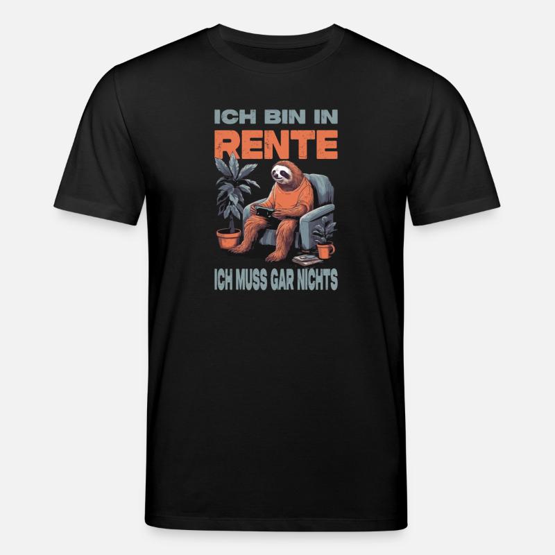 Retired Retirement Gift Idea - Stanley/Stella CREATOR Unisex Organic T-Shirt - black