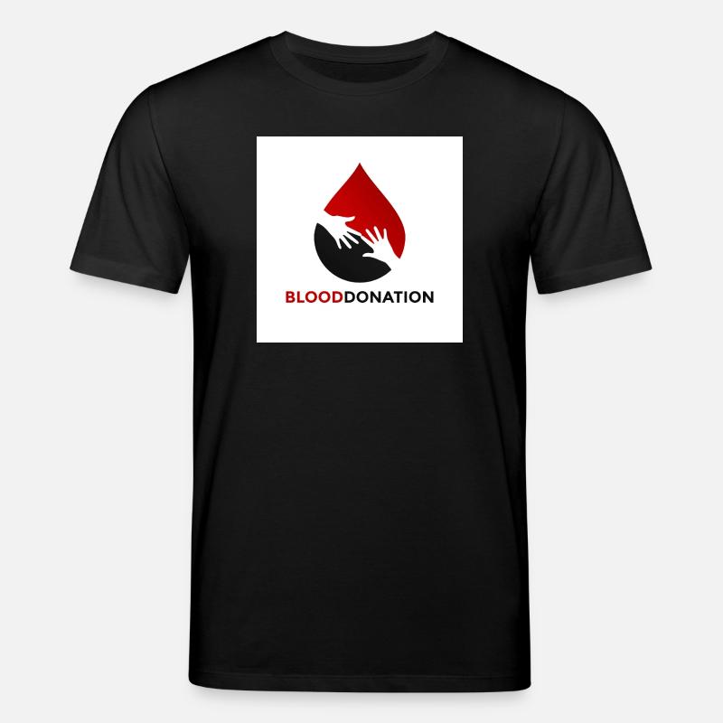 Emblem der Blutspendehände - Stanley/Stella Unisex Bio-T-Shirt CREATOR - Schwarz