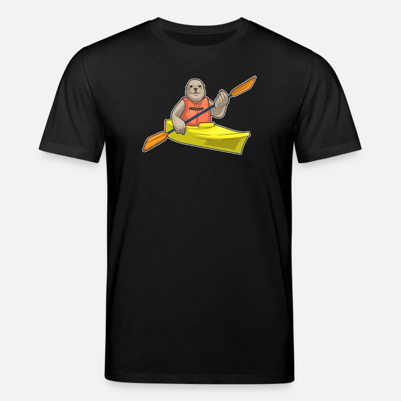 Seehund kleines Boot - Stanley/Stella Unisex Bio-T-Shirt CREATOR  - Schwarz