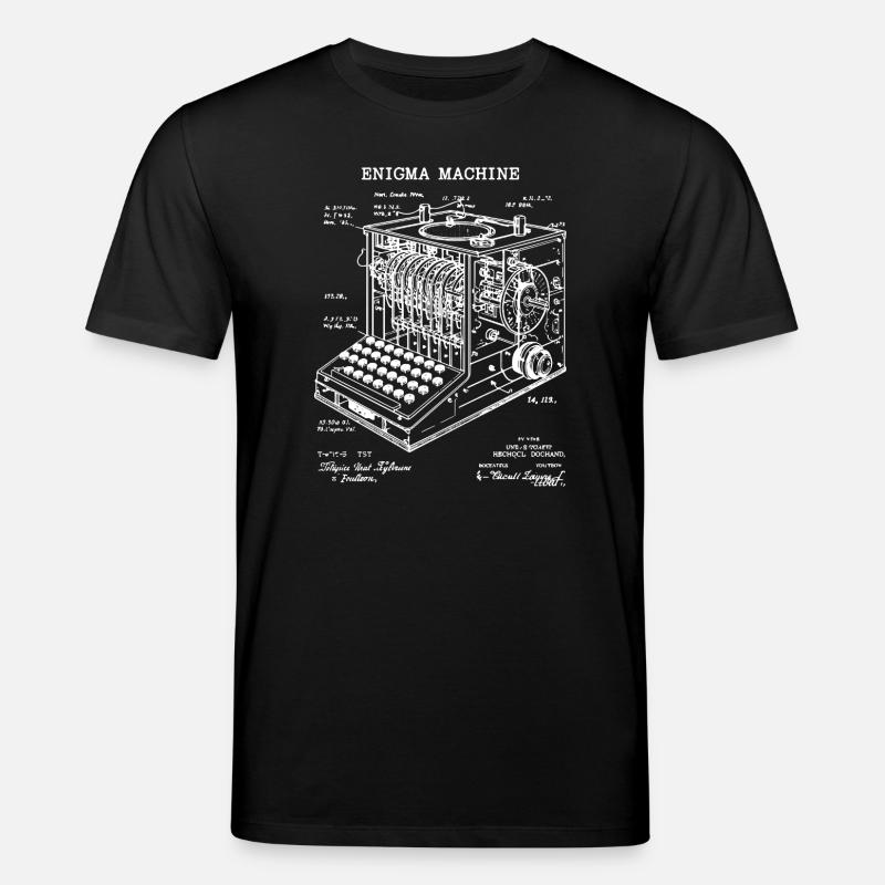 Plan de la machine Enigma - T-shirt bio CREATOR Stanley/Stella Unisexe - noir