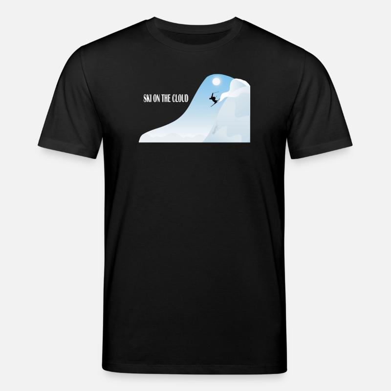 Skiing in the cloud - Stanley/Stella CREATOR Unisex Organic T-Shirt - black