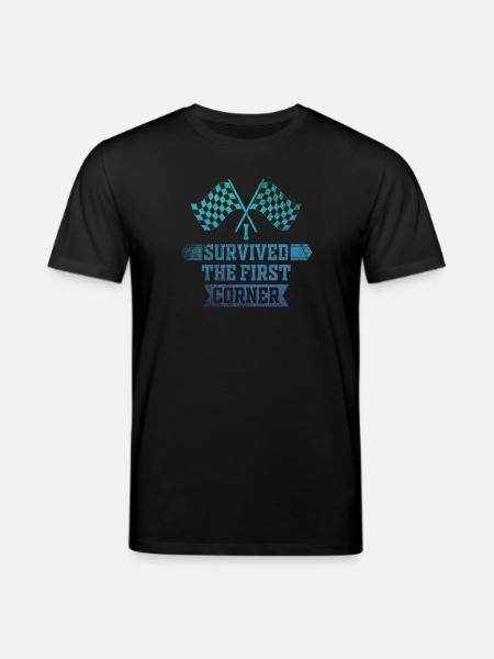J’ai survécu au premier virage - T-shirt bio CREATOR Stanley/Stella Unisexe - noir